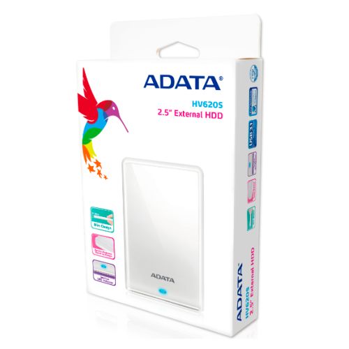 ADATA 2TB HV620S Slim External Hard Drive, 2.5", USB 3.2, 11.5mm Thick, White-4