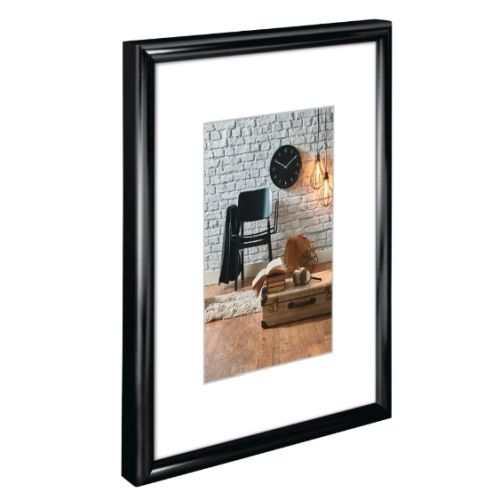 Hama Sevilla Plastic A4 Picture Frame, 15 x 20 cm Pictures, Wall Mount, Black-1