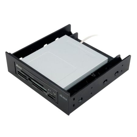 Akasa Front Bay 3.5" Device Adapter, Frame to Fit 3.5" device/SSD/HDD into a 5.25" Bay-3