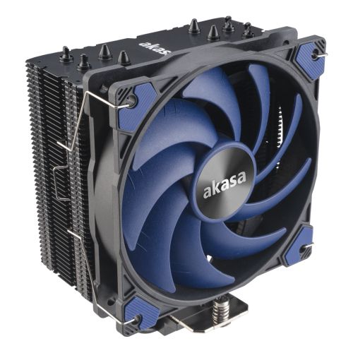 Akasa Alucia H4 Plus Heatsink & Fan, Intel & AMD Sockets, 4-Heatpipe, 12cm PWM Fan, Hydro Dynamic Bearing, 185W TDP-0