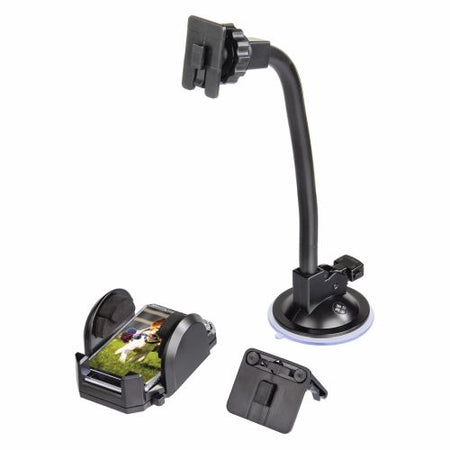 Hama (Multi) 2-in-1 Mobile Phone Holder, Suction Cup/Grating Clamp, Flexible Arm, 360° Rotation-5