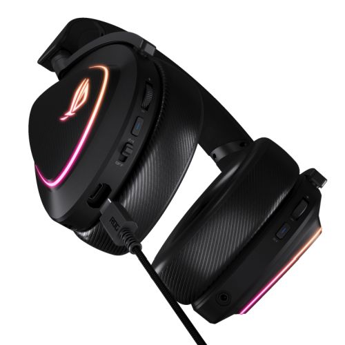 Asus ROG DELTA II Tri-Mode Wireless Gaming Headset, 2.4GHz/Btooth/3.5mm Jack, 50mm Titanium Drivers, DualFlow Audio, 110-Hour Battery, RGB-4