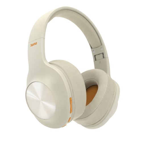 Hama Spirit Calypso Bluetooth Headset w/ Mic, Bass Boost, Foldable, Passive Noise Suppression, Beige-0