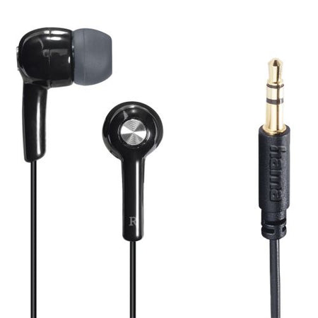 Hama (Gloss) In-Ear Headphones, 3.5mm Jack, No Mic, Black-0