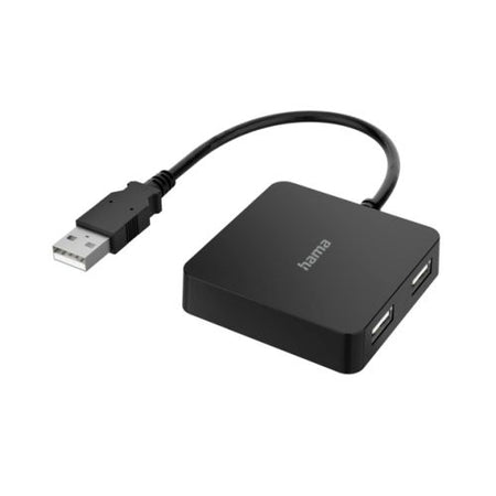 Hama External 4-Port USB 2.0 Hub, USB Powered-0