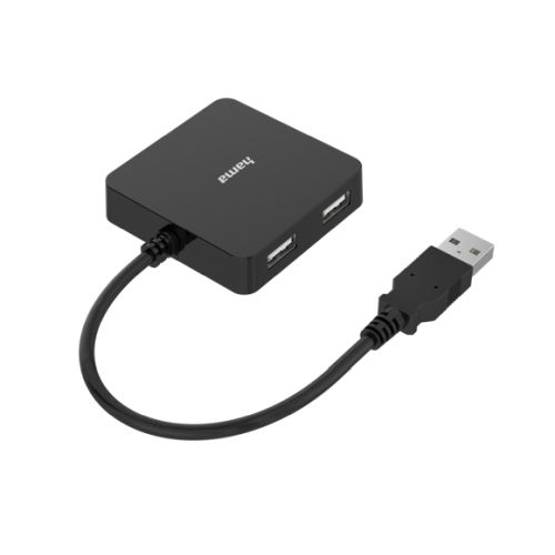 Hama External 4-Port USB 2.0 Hub, USB Powered-1