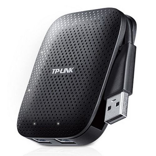 TP-LINK (UH400) Portable External 4-Port USB 3.0 Hub, Driverless, Black-1