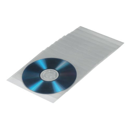 Hama CD/DVD/Blu-Ray Protective Sleeves x100, Transparent-1