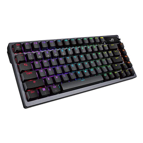 Asus ROG AZOTH Compact 75% Mechanical RGB Gaming Keyboard, Wireless/Btooth/USB, Hot-Swap ROG NX Red Switches, OLED Display, Control Knob, Mac Support-0