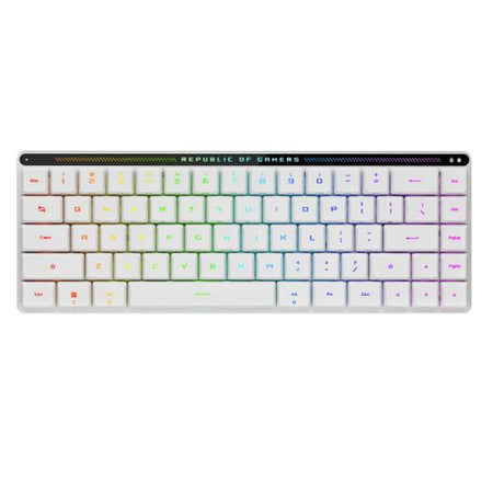 Asus ROG Falchion RX Low Profile Compact 65% Mechanical RGB Gaming Keyboard, Wireless/USB, ROG RX Red Switches, Per-key RGB Lighting, Touch Panel, 430-hour Battery Life-1