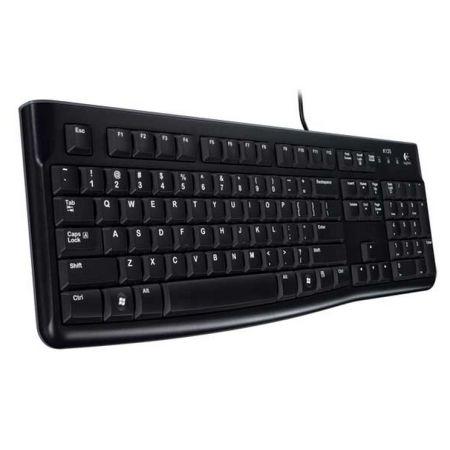 Logitech K120 Wired Keyboard, USB, Low Profile, Quiet Keys, OEM-0