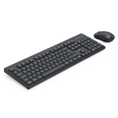 Hama WKM-100 Wireless Keyboard and Mouse Desktop Kit, Multimedia, Ambidextrous 1200 DPI Mouse, Black-3