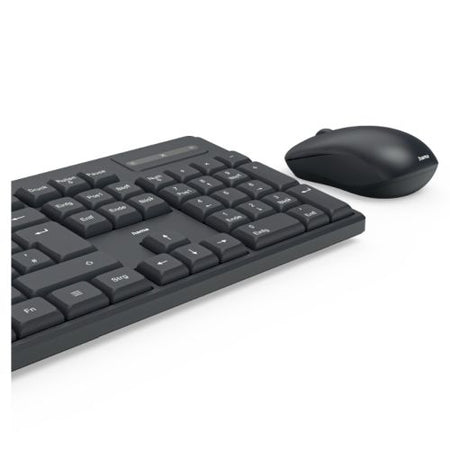 Hama WKM-100 Wireless Keyboard and Mouse Desktop Kit, Multimedia, Ambidextrous 1200 DPI Mouse, Black-5