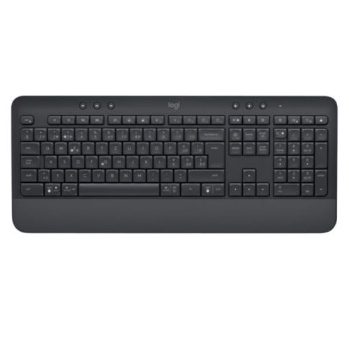 Logitech Signature MK650 Wireless Keyboard and Mouse Kit, SilentTouch, Palm Rest, 4000 DPI Mouse, Graphite-1