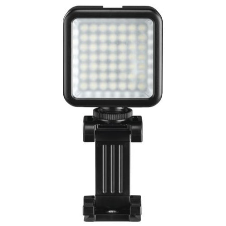 Hama 49 BD Portable LED Spotlight, Phone Holder, 6.4mm Tripod Thread, Flash Shoe Foot-0