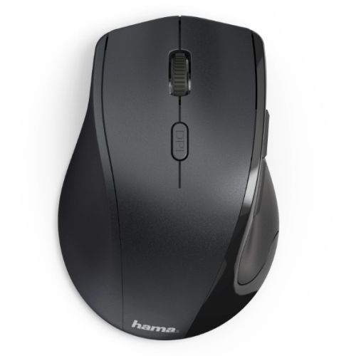 Hama Riano Left-Handed Wireless Optical Mouse, 6 Buttons, 800-1600 DPI, Black-2