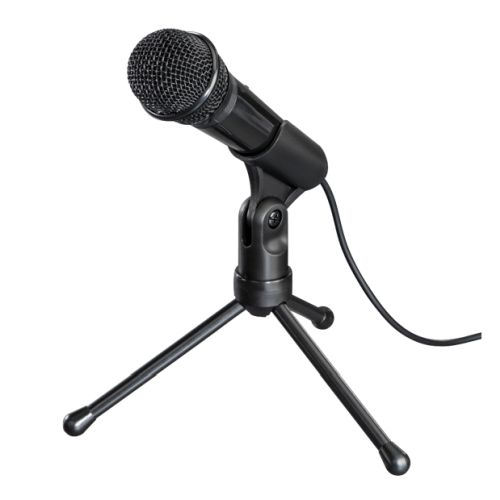 Hama MIC-P35 Allround Microphone for PC and Notebooks, 3.5mm Jack, Tripod-0