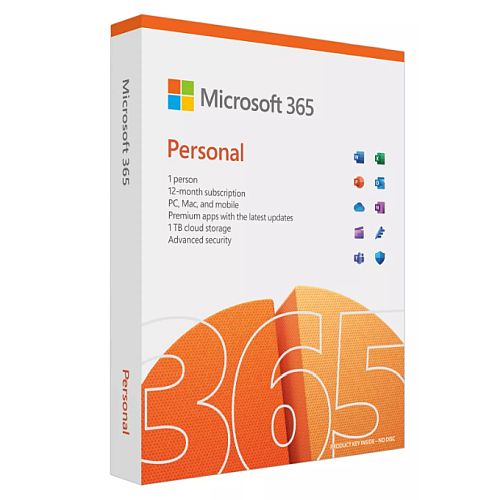 Microsoft Office 365 Personal, 1 User, Up to 5 Devices, 1 Year Subscription, 32 & 64 bit, Medialess-0