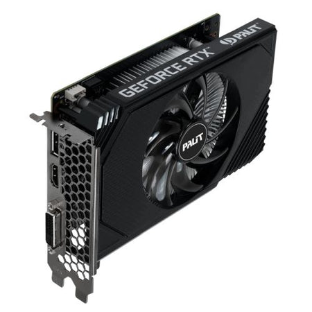 Palit RTX3050 StormX OC, PCIe4, 6GB DDR6, DVI, HDMI, DP, 1492MHz Clock, Overclocked, Compact Design-1