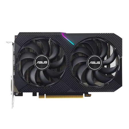 Asus DUAL RTX3050 OC V2, PCIe4, 8GB DDR6, HDMI, DP, DVI, 1852MHz Clock, RGB Lighting, Overclocked-0