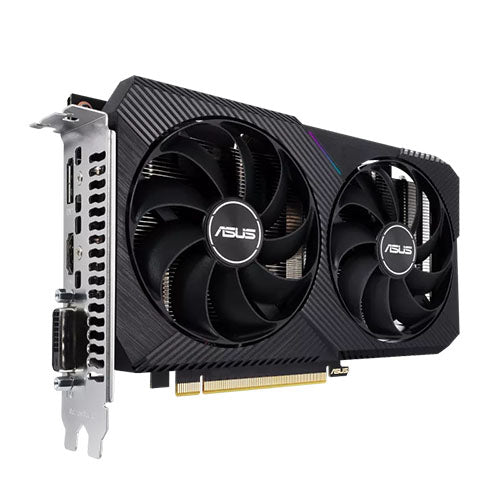 Asus DUAL RTX3050 OC V2, PCIe4, 8GB DDR6, HDMI, DP, DVI, 1852MHz Clock, RGB Lighting, Overclocked-1