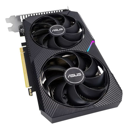 Asus DUAL RTX3050 OC V2, PCIe4, 8GB DDR6, HDMI, DP, DVI, 1852MHz Clock, RGB Lighting, Overclocked-2