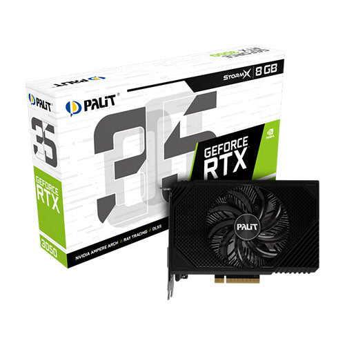 Palit RTX3050 StormX, PCIe4, 8GB DDR6, DVI, HDMI, DP, 1777MHz Clock, RGB, Compact Design-3