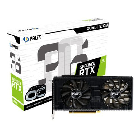 Palit Dual RTX3060 OC, PCIe4, 12GB DDR6, 1 HDMI, 3 DP, 1837MHz Clock, RGB Lighting, Overclocked-3