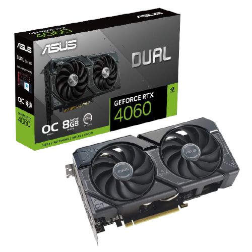 Asus DUAL RTX4060 OC, PCIe4, 8GB DDR6, HDMI, 3 DP, 2535MHz Clock, Overclocked-5