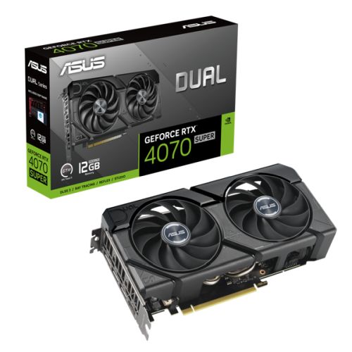 Asus DUAL RTX4070 SUPER EVO, PCIe4, 12GB DDR6X, HDMI, 3 DP, 2505MHz Clock-5