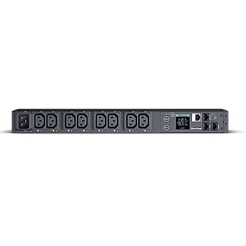 CyberPower PDU81005 Switched Metered-by-Outlet Power Distribution Unit, 1U Rackmount, 1x IEC C20 Input, 8 Outlets, Real-Time Local/Remote Monitoring & Switching, LCD Display-0