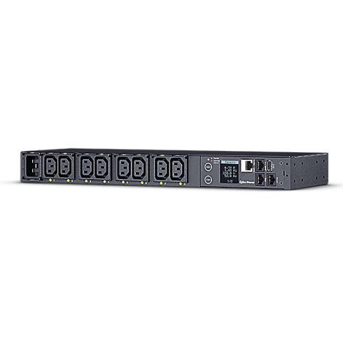 CyberPower PDU81005 Switched Metered-by-Outlet Power Distribution Unit, 1U Rackmount, 1x IEC C20 Input, 8 Outlets, Real-Time Local/Remote Monitoring & Switching, LCD Display-1