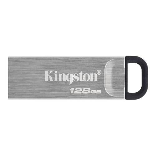 Kingston 128GB DataTraveler Kyson USB 3.2 Gen1 Memory Pen, Metal Capless Design, R/W 200/60 MB/s-0