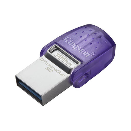 Kingston 128GB DataTraveler microDuo 3C USB-A & USB-C 3.2 Gen1 Memory Pen, Rotating Cap, 200MB/s-2