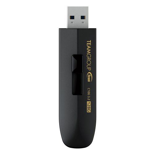 Team 128GB C186 USB 3.2 Gen1 Memory Pen, Retractable Design-2