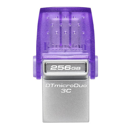 Kingston 256GB DataTraveler microDuo 3C USB-A & USB-C 3.2 Gen1 Memory Pen, Rotating Cap, 200MB/s-1