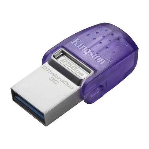 Kingston 256GB DataTraveler microDuo 3C USB-A & USB-C 3.2 Gen1 Memory Pen, Rotating Cap, 200MB/s-2