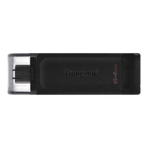 Kingston 64GB DataTraveler 70 USB 3.2 Gen1 Type-C Memory Pen, Cap-0