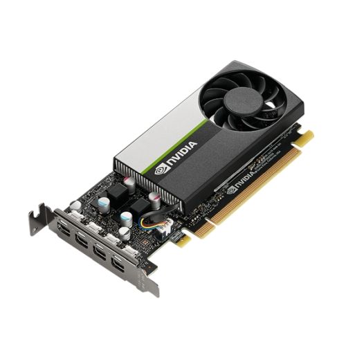 PNY T1000 Professional Graphics Card, 4GB DDR6, 896 Cores, 4 miniDP 1.4, Low Profile (Bracket Included), OEM (Brown Box)-0