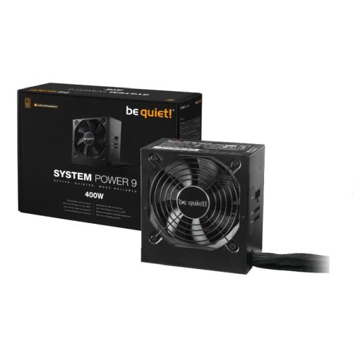 Be Quiet! 400W System Power 9 CM PSU, Semi-Modular, Sleeve Bearing, 80+ Bronze, Dual 12V, Cont. Power-2