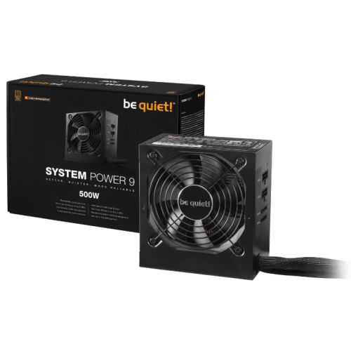 Be Quiet! 500W System Power 9 CM PSU, Semi-Modular, Sleeve Bearing, 80+ Bronze, Dual 12V, Cont. Power-2