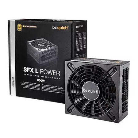 Be Quiet! 600W SFX-L Power PSU, Small Form Factor, Fully Modular, 80+ Gold, Continuous Power, SFX-to-ATX Bracket Included-2