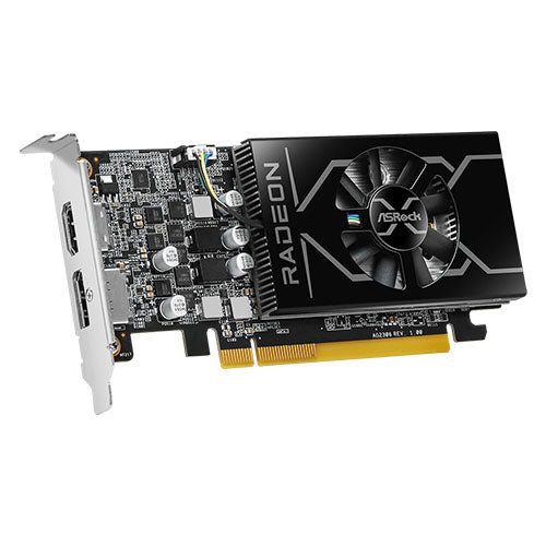 Asrock RX6400 Low Profile 4GB, 4GB DDR6, HDMI, DP, 2321MHz Clock,  0dB Cooling-2