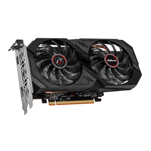 Asrock RX6500 XT Phantom Gaming D 4GB OC, 4GB DDR6, PCIe4, HDMI, DP, 2820MHz Clock, Overclocked-0