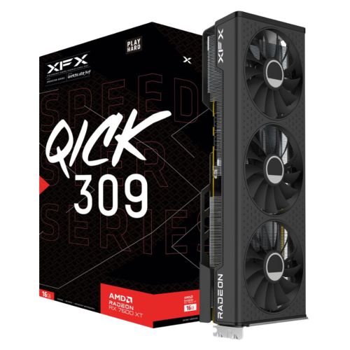 XFX RX7600 XT Speedster QICK309, 16GB DDR6, HDMI, 3 DP, 2810MHz Clock-4