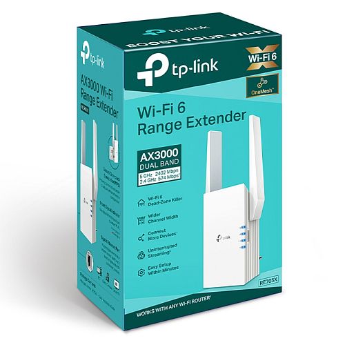 TP-LINK (RE705X) AX3000 Dual Band Mesh Wall-Plug Wi-Fi 6 Range Extender, External Antennas, EasyMesh Compatible, AP Mode, App Control-3