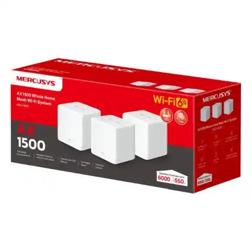 Mercusys (Halo H60X 3-Pack) AX1500 Dual Band Whole Home Mesh Wi-Fi 6 System, OFDMA & MU-MIMO-2