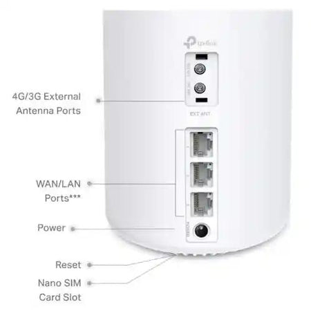 TP-LINK (DECO X10-4G) 4G+ AX1500 Whole Home Mesh WiFi 6 Gateway, Single Unit, Dual Band, 3x GB Ports, Access Point Mode-1