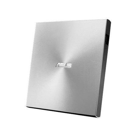 Asus (ZenDrive U9M) External Slimline DVD Re-Writer, USB-A / USB-C, 8x, Black, M-Disc Support, Cyberlink Power2Go 8, Silver-0