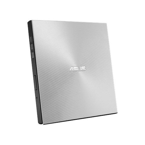 Asus (ZenDrive U9M) External Slimline DVD Re-Writer, USB-A / USB-C, 8x, Black, M-Disc Support, Cyberlink Power2Go 8, Silver-1